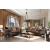 Franklin Fabric/Leatherette/Wood Living Room Set