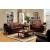 Franklin Fabric/Leatherette/Wood Living Room Set