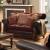 Franklin Fabric/Leatherette/Wood Loveseat