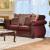 Tabitha Fabric/Leatherette/Wood Loveseat