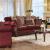 Tabitha Fabric/Leatherette/Wood Living Room Set
