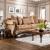 Nicanor Chenille Fabric/Leatherette Sofa