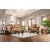 Nicanor Fabric/Wood Living Room Set