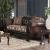 Quirino Fabric/Leatherette/Wood Loveseat