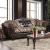 Quirino Fabric/Leatherette/Wood Sofa