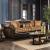 Quirino Fabric/Leatherette/Wood Sofa