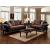 San Roque Fabric/Leatherette/Wood Living Room Set
