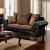 San Roque Fabric/Leatherette/Wood Loveseat