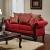 Marcus Fabric/Leatherette/Wood Loveseat