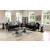 Luciano Fabric/Wood Living Room Set