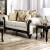 Delizia Fabric/Wood Loveseat