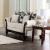 Cassani Chenille Fabric/Wood Loveseat