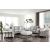 Misty Fabric Living Room Set