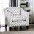 Verne Diamond Pattern Linen Fabric Chair