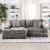 Ainsley Fabric L-Shape Reversible Sectional Sofa