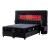 Smartness Tufted Fabric Queen Size Bed w/ Decorative Fireplace & 2 Nightstands