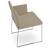 Soho Sled Metal Dining Armchair
