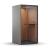 SONUS S Acoustic Pod w/PET Felt Back Wall, Power Socket w/AC & USB, Right Hand Door Open (With Ventilation & Lighting Controller)