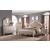 Sonia Bedroom Set with Faux Leather Upholstered Headboard & Storage Drawers