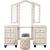 Hazel Fabric/Wood Panel Bedroom Set