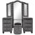 Sophia Velvet/Wood Regular Bedroom Set