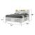 Soul Wood Panel Storage Bedroom Set w/LED Light