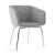 Meg Armchair, Chromed 4-leg Base