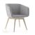 Meg Armchair, Solid Wood 4-leg Base
