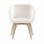 Meg Armchair, Solid Wood 4-leg Base