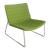 Vegas Lounge Chair with Metal Base & Horizontal Stitching