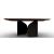 Twins Metal/Veneer Oval Dining Table