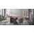 Holly Fab Fabric/Metal Customizable Dining Armchair