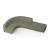 Soft Rock Curved One-Sided Seater Combination
