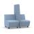 Soft Rock 2-seater Modular Lounge Seating Set w/ Center High Screen