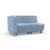 Soft Rock 2-seater Modular Lounge Seating Set w/Side Armrest on R/H