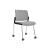 Aura Visitor Chair, 4-leg Base w/Castors