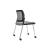 Aura Visitor Chair, 4-leg Base w/Castors