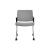 Aura Visitor Chair, 4-leg Base w/Castors