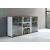 Standard Office Storage System w/2 Glass Door Cabinets & 1 Bookcase