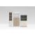 Standard Office Half-Bookcase w/Lockable Doors & Open Shelves