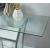 Staten Glass/Metal Sofa Table