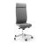 Aura Executive Chair w/Fixed Head Support; Adjustable Backrest & Seat, Synchronous Mechanism 5 Fixating Positions (Polished Aluminium Base)