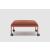 Stilt Fabric Office Ottoman w/Metal Legs