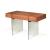 Stilt Veneer/Glass Desk