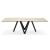 Cartesio W78.7-inch Ceramic/Metal/Wood Customizable Rectangular Dining Table