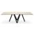 Cartesio W98.4-inch Ceramic/Metal/Wood Customizable Rectangular Dining Table