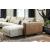 Stuttgart Fabric/Leather U-Shaped Sectional, Left Facing Chaise