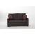 Bennett Fabric/PU Storage Sleeper Loveseat