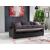 Bennett Fabric/PU Storage Sleeper Sofabed