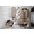 Luna Fabric/PU Storage Sleeper Modular Sectional Sofa, Configuration F